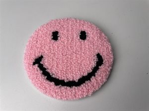 Symærke - smiley i lyserød